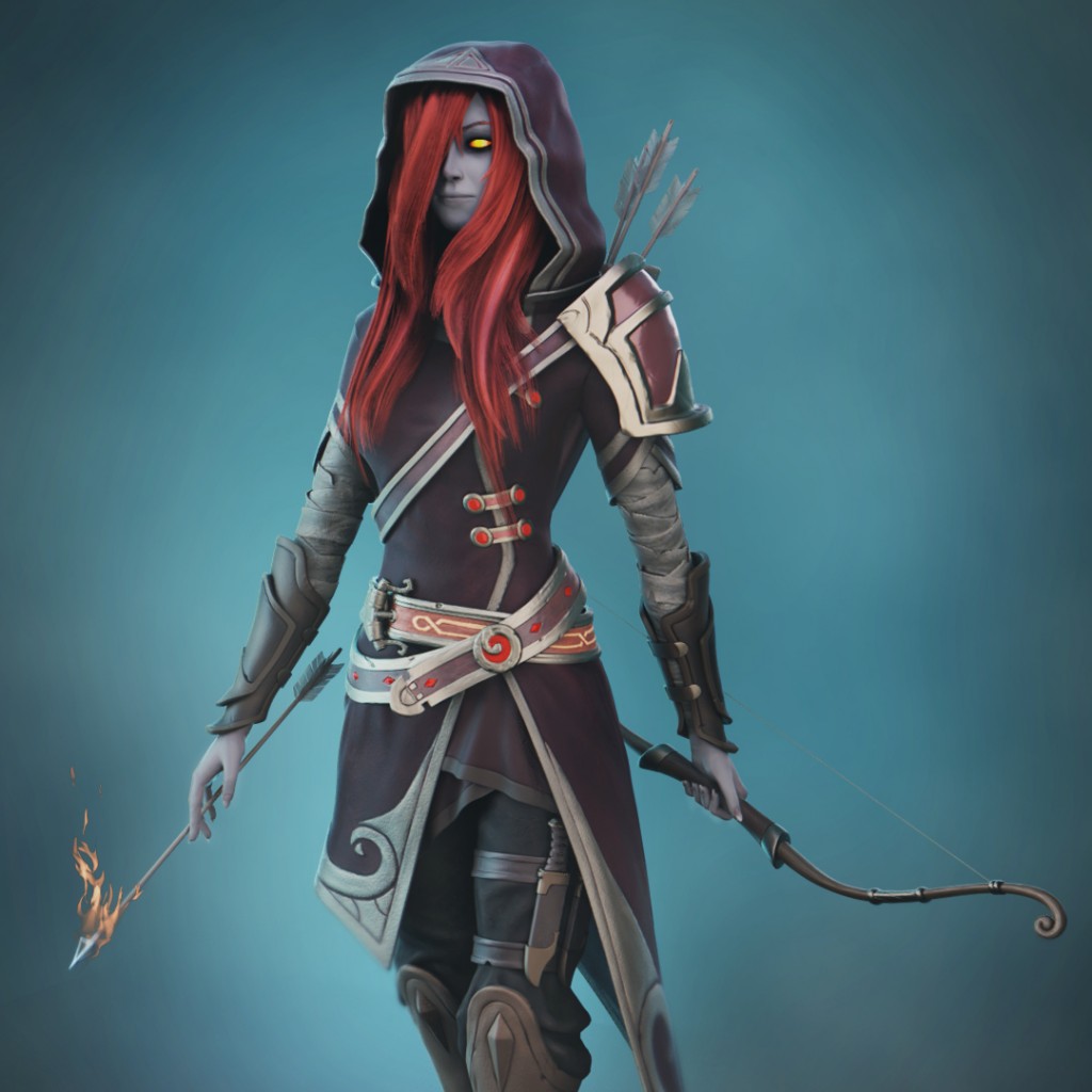 Drow Archer 2.8 EEVEE preview image 1
